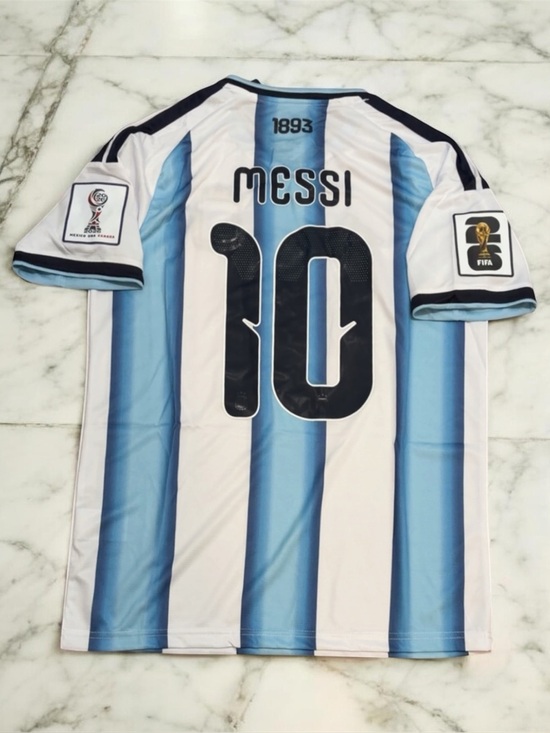 adidas Other - Lionel Messi #10 Argentina Home Soccer Jersey World Cup Fan Shirt